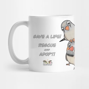 Save a Life!  Rescue & Adopt ~ Finch Mug